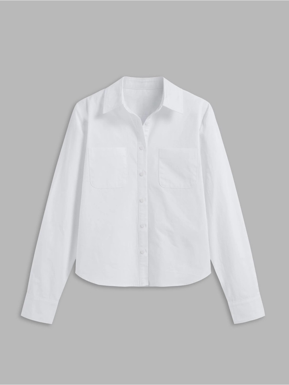 Classic White Women's Button-Down Shirt